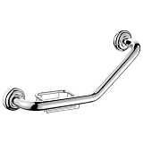 Поручень угловой с мыльницей хром Praktic Elghansa PRK-250L