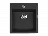 Мойка Q1 465х505 Basalt черный Lava