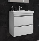 Тумба ФРЕШ 60 белый/белый с раковиной Frame Opadiris/Smile