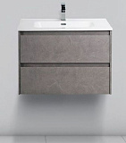 Тумба под раковину KRAFT 60 Pietra Grigio подвесная ручк 2 ящика BelBagno