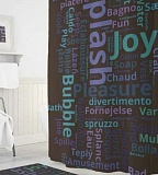 Занавеска для ванной 180х200см Tropikhome DIGITAL PRINTED Splash TRP.SC.DP.splash полиэстер
