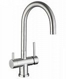 Смеситель д/кухни Logic LM2191 Stainless Steel Longran