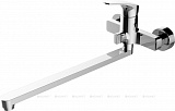 (В) Static смеситель д/ванны,шар.,дл.излив,хром AF330-21C  Aquanet