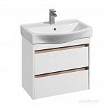 Тумба НОРТОН 65 белая с раковиной Беверли 650*650*480 Акватон