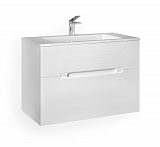 Тумба подвесная Modul 80 белая с раковиной Modul Jorno