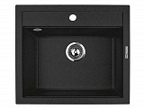 Мойка Q2 560х505 Basalt черный Lava