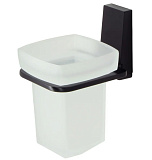 3228 Подстаканник одинарный чёрный Abens Wasserkraft (стакан стекло)