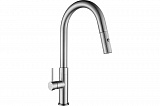 Смеситель д/кухни Techno LM2183 Steel выдвижн.излив Longran